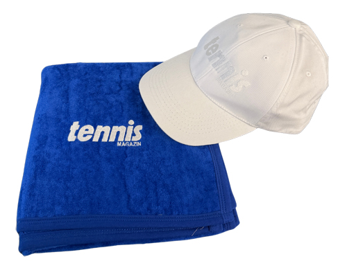 Sports Towel + Cap tennis MAGAZIN