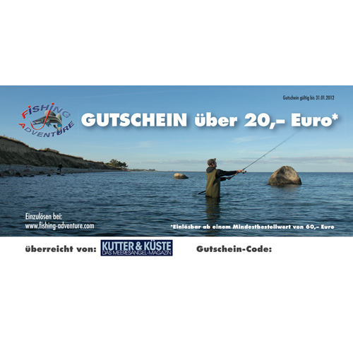 Fishing Adventure-Gutschein 20 EUR