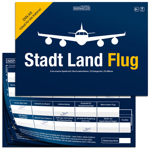 Stadt Land Flug Reisespiel