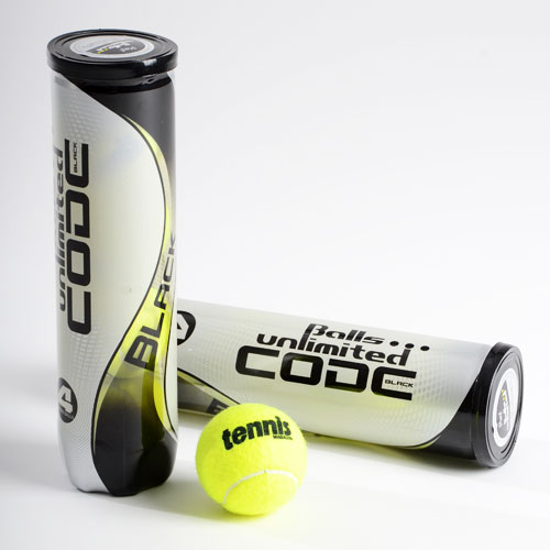 Code Black 2x4er Tennisb&auml;lle