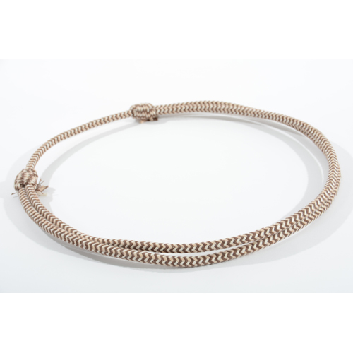 Reitring, Baumwolle 10mm, Braun-Beige-Wei&szlig;