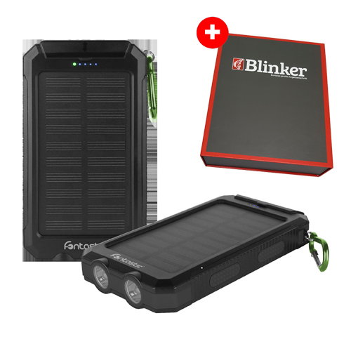 Outdoor-Powerbank 8000 mAh + Sammelordner