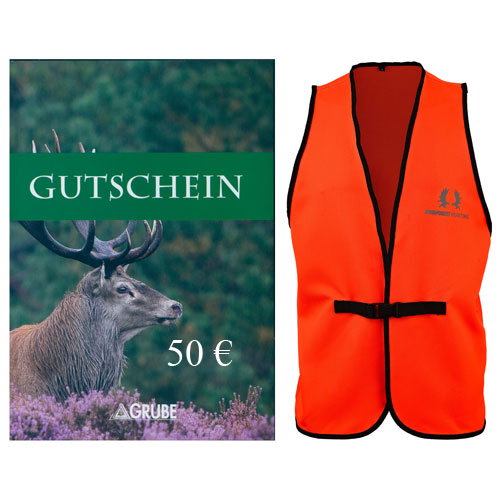 Grube Gutschein 50 € + Weste Größe L